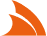 Symbole de flamme stylisée d'un orange vif sur fond noir, évoquant l'énergie, la chaleur et la passion. Icône graphique minimaliste.
