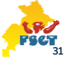 Logo avec une carte régionale jaune stylisée, une figure abstraite rouge au centre et le texte bleu "ГИСТ 31" en dessous.